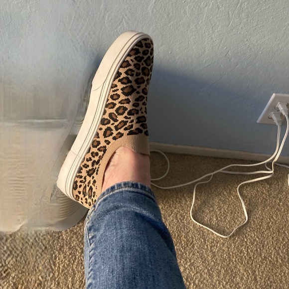 Reebok leopard-print knitted slip-on sneakers - Picture 7 of 7